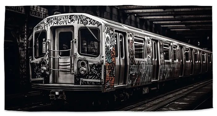 Sablio Uterák Mestské metro s graffiti - 70x140 cm