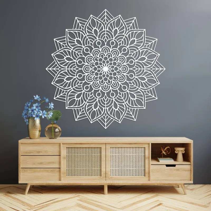 Dizajnová drevená dekorácia kvetinový ornament | SENTOP HDF0319-A