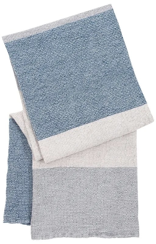 Uterák Terva, bielo-sivo-modrý, Rozmery 65x130 cm