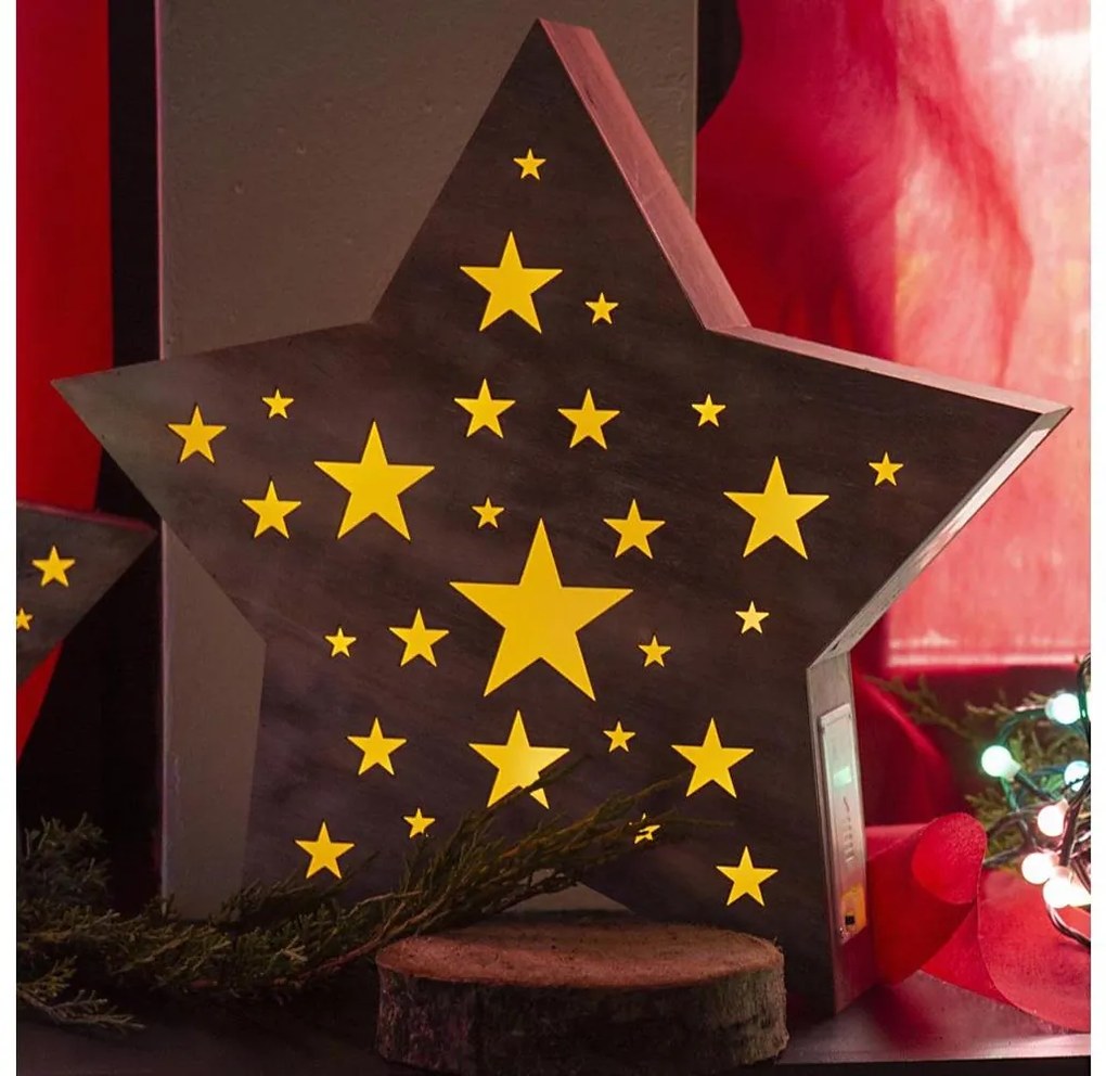 Retlux - LED Vianočná dekorácia LED/2xAAA hviezda