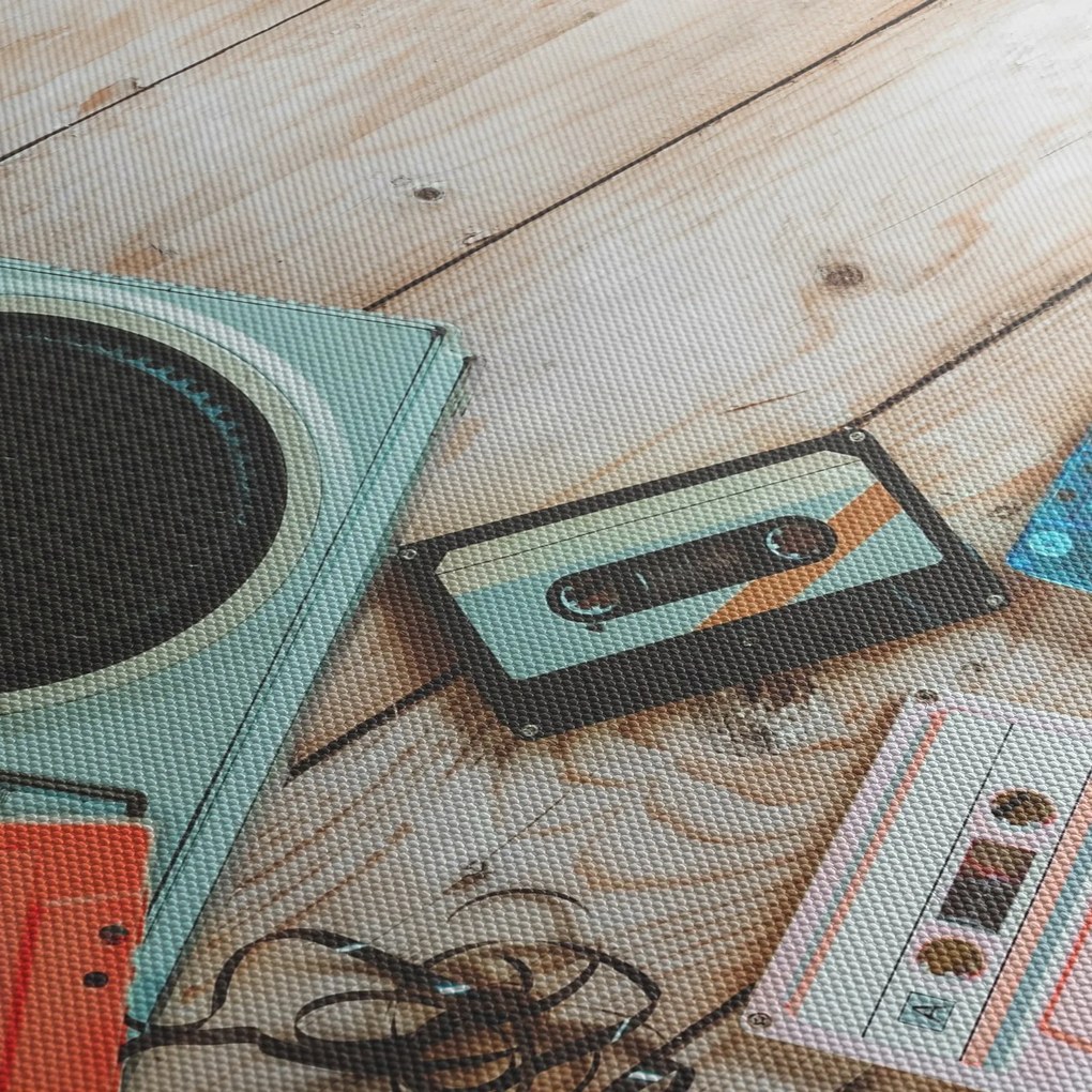 Obraz - Retro rádio (90x60 cm)