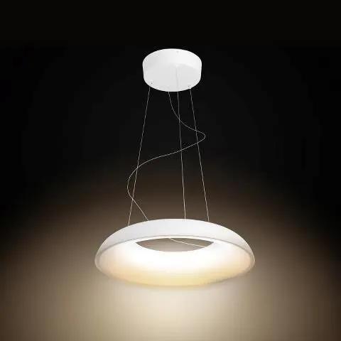 PHILIPS HUE Závesné moderné LED chytré osvetlenie HUE AMAZE s vypínačom, 39W, teplá biela-studená biela, okrúhle