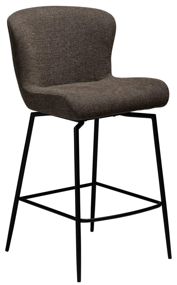 Hnedá čalúnená barová stolička (výška sedadla 67,5 cm) Glam – DAN-FORM Denmark