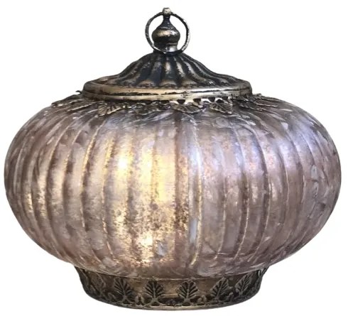 LED retro ružovo zlaté svietidlo kov