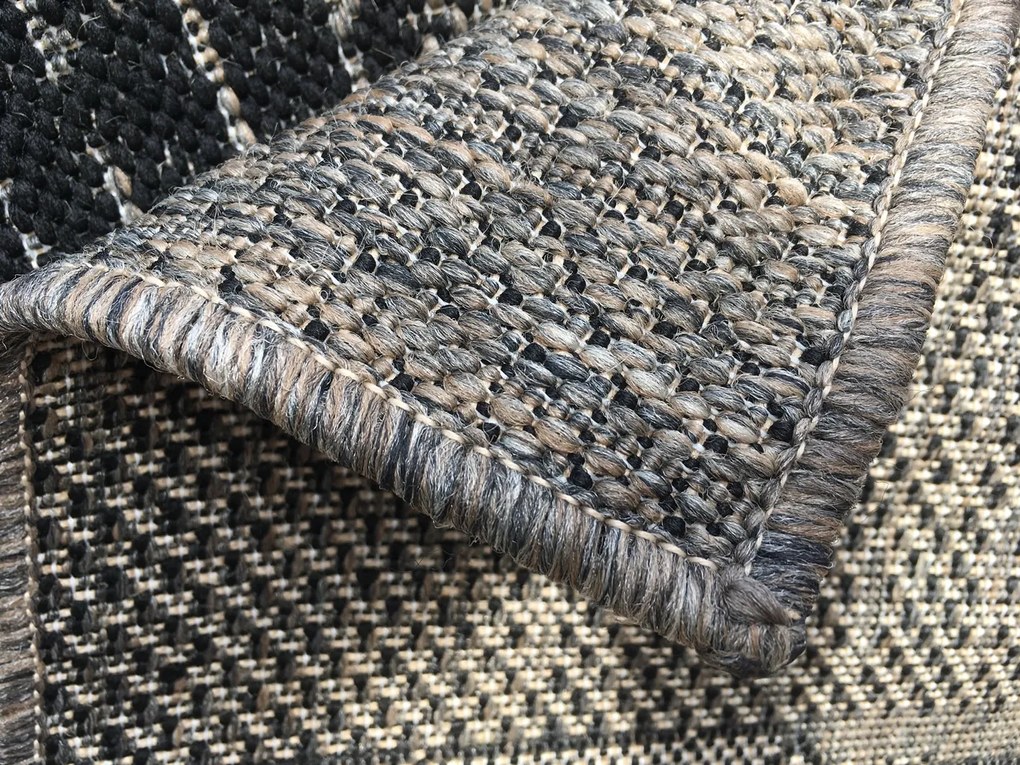 Kusový koberec Sisalo / DAWN 706 / J48H – na von aj na doma, 160x230, šedá, chodba / predsieň, Oriental Weavers