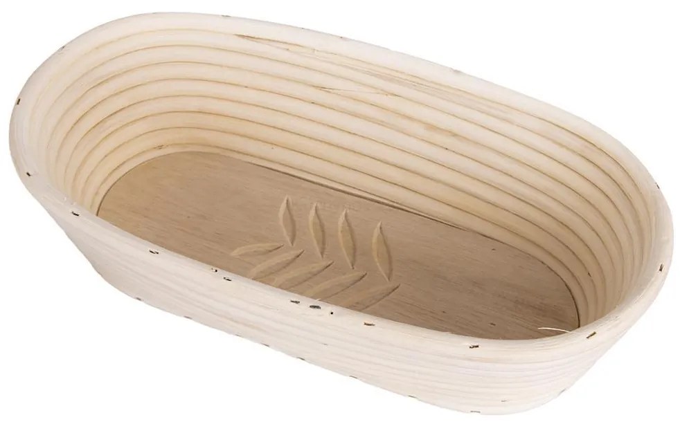 Ošatka na chlieb oválna, so vzorom 32x15x9 cm
