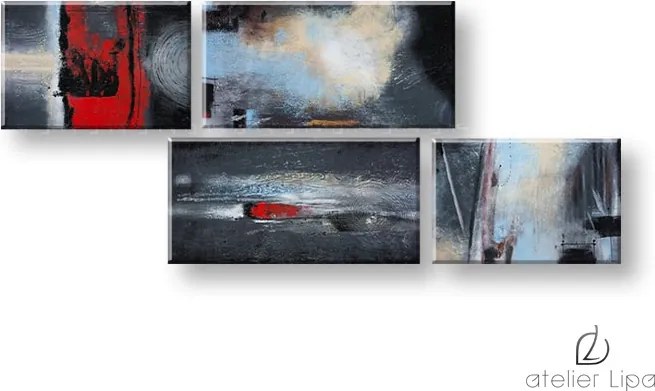 Autorská reprodukcia na plátne ABSTRAKT XOBDA049E4