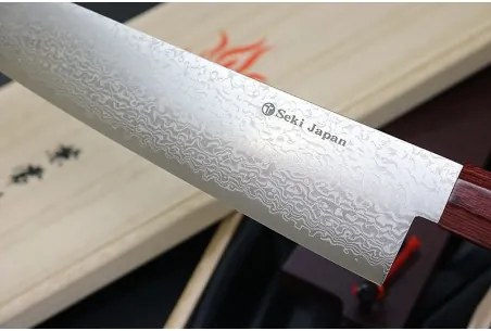 nůž Santoku 180 mm Kanetsune Damascus "Minamo-Kaze" series