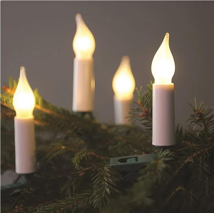 EXIHAND Vianočná svetelná reťaz GLORIA, 16 mliečnych žiaroviek, biele svetlo, 10,5 m