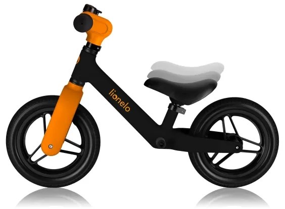 Lionelo - Odrážadlo TONI čierna/oranžová
