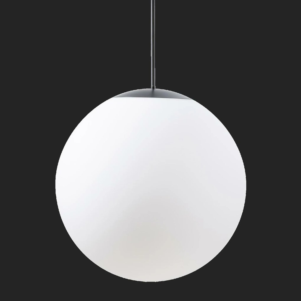 Osmont 62232 Adria S5 Hp závesné sklenené svietidlo čierna biela IP40 3000 K