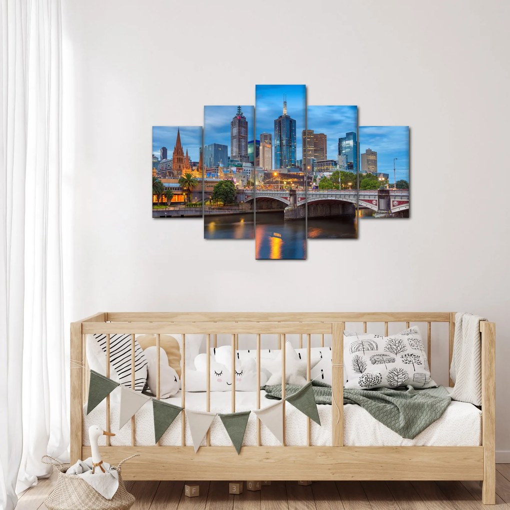 Obraz mesta Melbourne (150x105 cm)