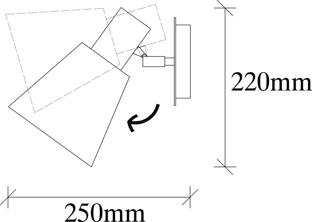 Nástenná lampa, Kem - 6346