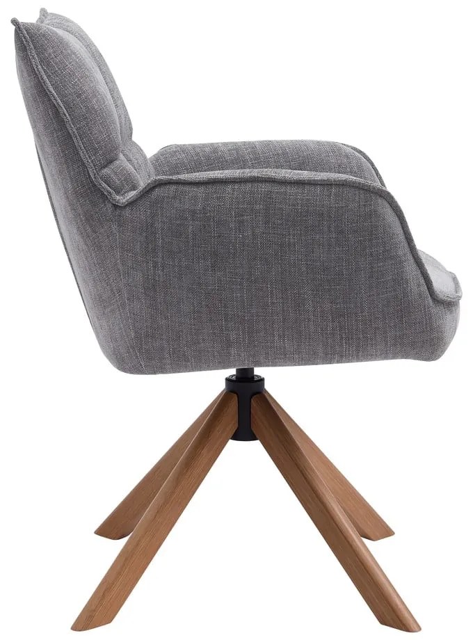 Sivé čalúnené jedálenské kreslá v súprave 2 ks Marilla – Unique Furniture