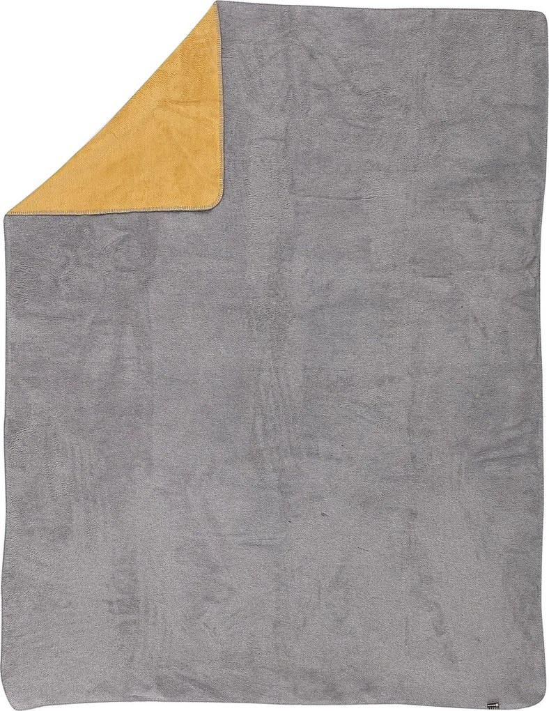 Deka Cotton Cloud 150x200 cm horčicvo - šedá