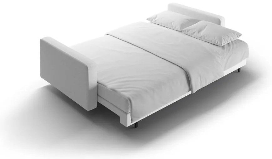 Svetlosivá rozkladacia/s úložným priestorom pohovka 222 cm Bali – Cosmopolitan Design