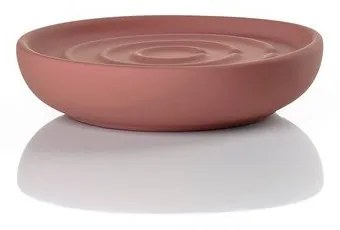Svetločervená porcelánová nádobka na mydlo Nova – Zone