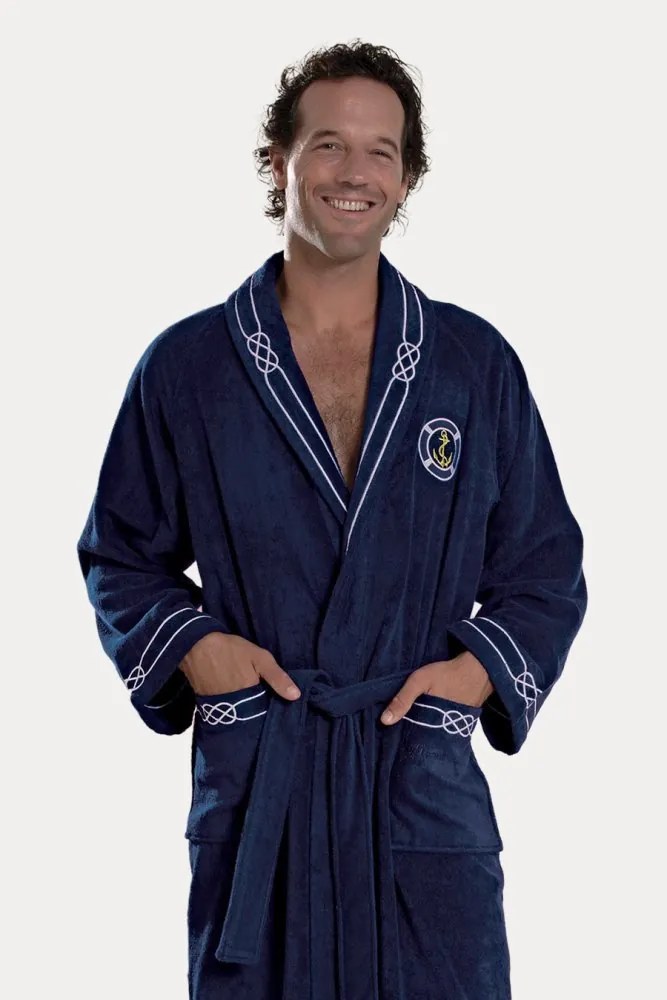 Soft Cotton Luxusný pánsky župan MARINE MAN v darčekovom balení