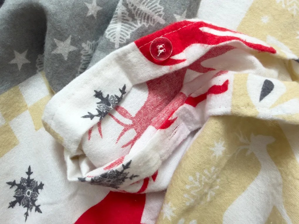 Flanelové obliečky CHRISTMAS TIME farebné Rozmer obliečky: 70 x 90 cm | 140 x 220 cm