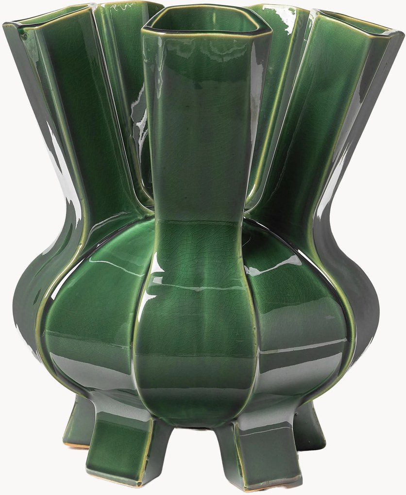 Dizajnová porcelánová váza Puyi, V 34 cm