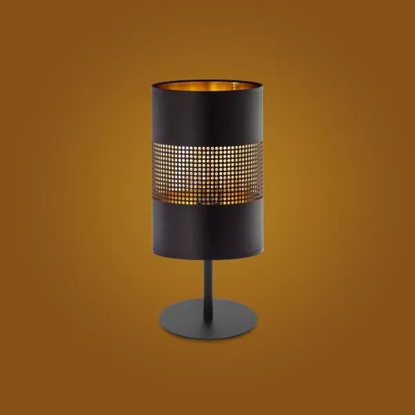 Stolná lampa BOGART 1xE27/15W/230V čierna/zlatá