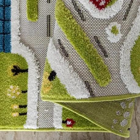 Senzorický detský koberec s motívom prímorského mesta Šírka: 150 cm | Dĺžka: 200 cm