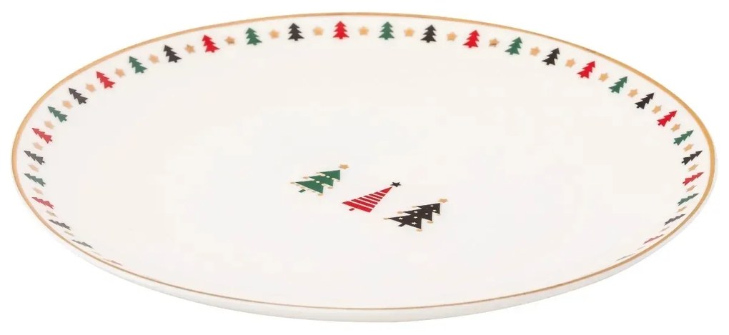 Altom Porcelánový dezertný tanier Modern Tree 20 cm
