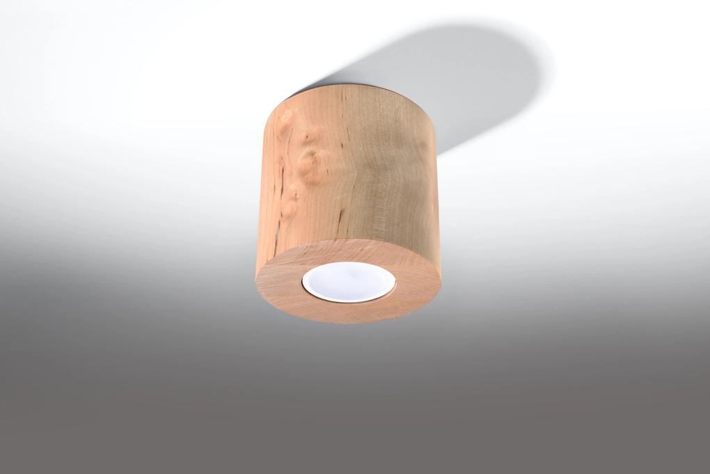 Sollux Designové stropné drevené svietidlo PLAFON ORBIS