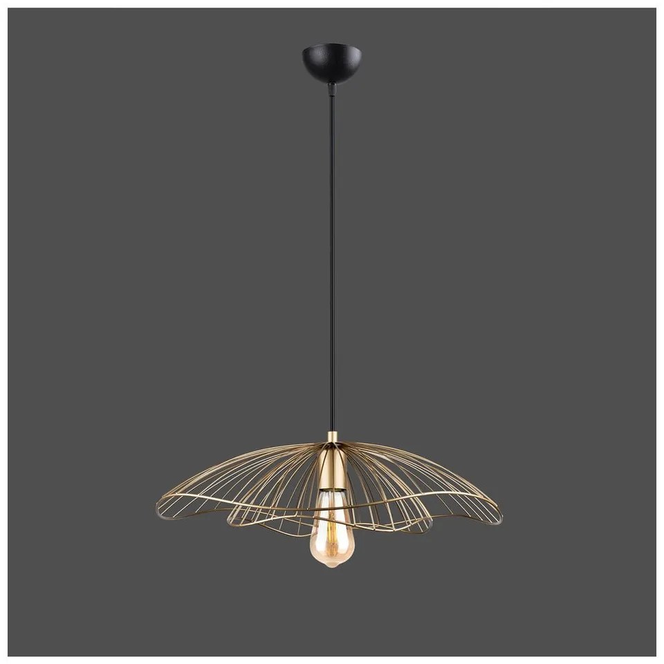 Závesné svietidlo v zlatej farbe Squid Lighting Root, výška 111 cm