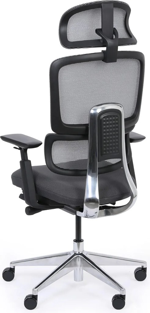 Kancelárska stolička WILMOT MF, čierny rám, sivá