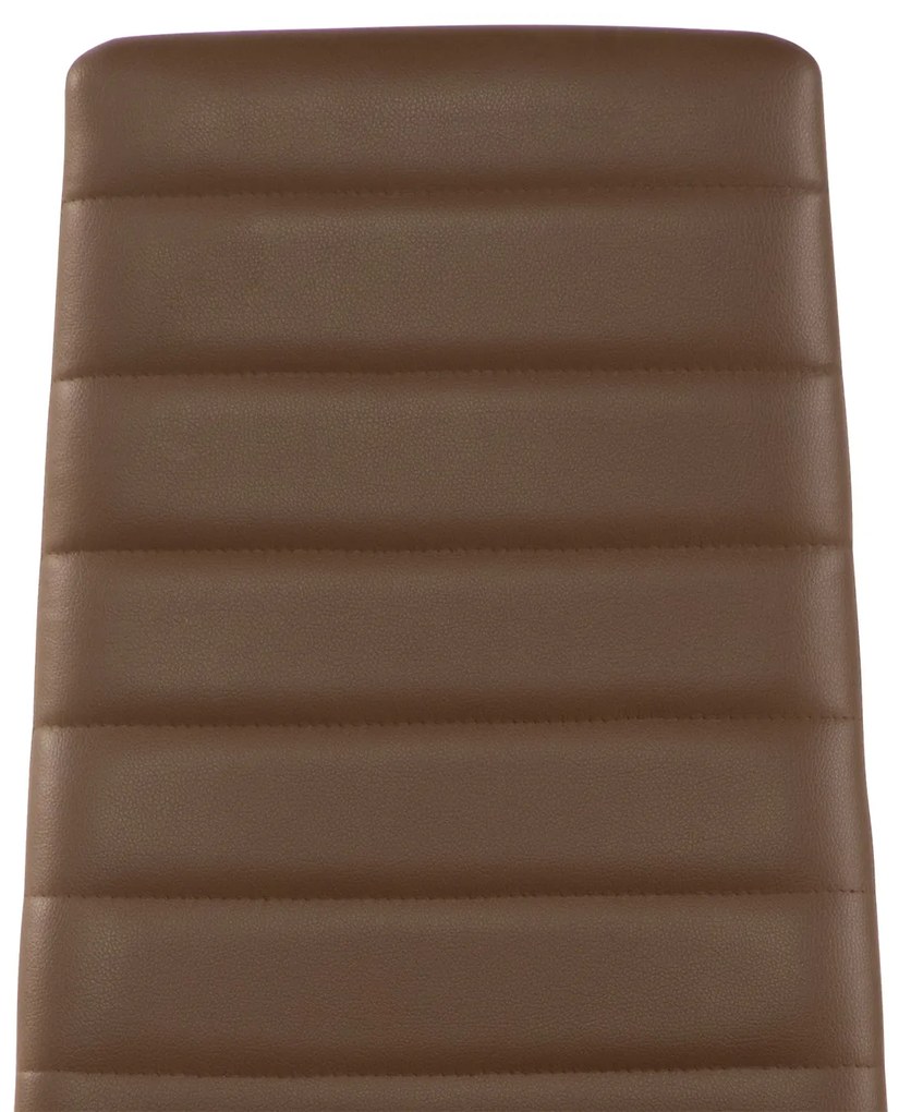 Noela Jedálenská stolička z umelej kože TINO hnedá