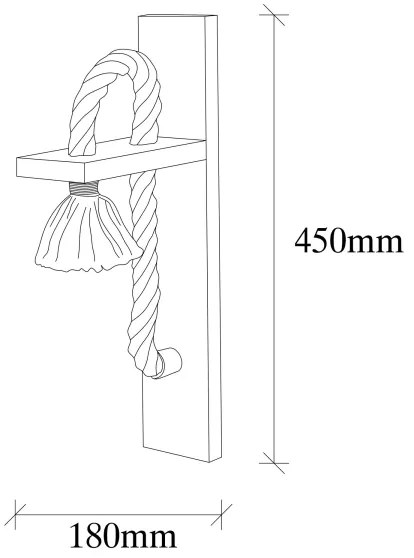 Nástenné svietidlo EREBOS 1xE27/40W/230V