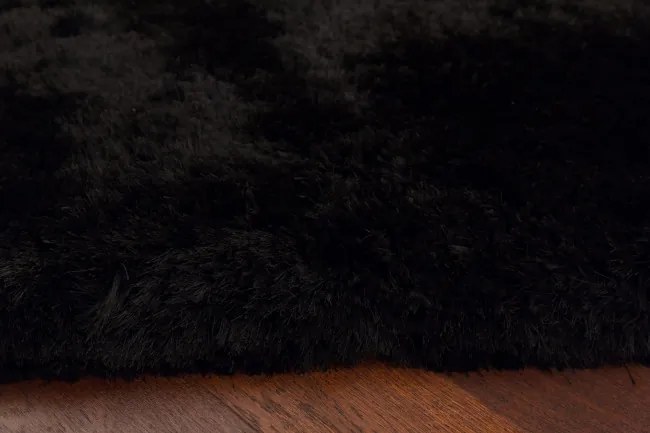 Koberec Plush Shaggy čierny