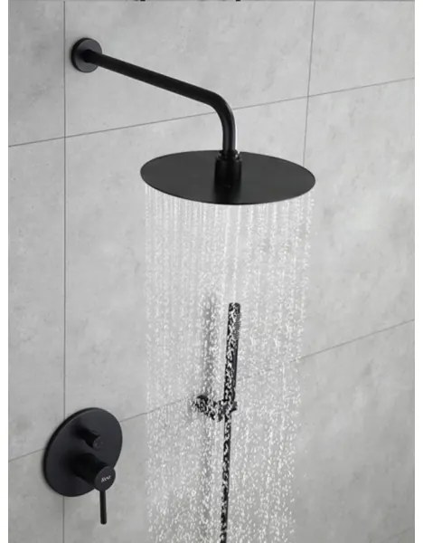 REA-P4100 - Sprchová súprava s podomietkovou batériou LUNGO čierna