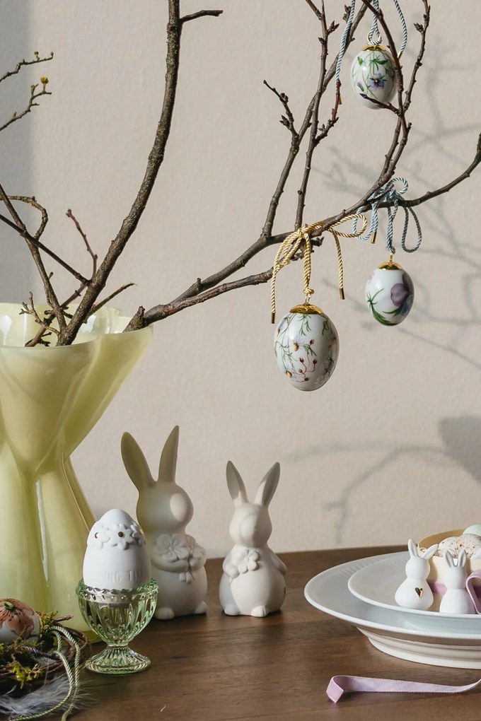 räder Veľkonočná dekorácia Floral Egg / Gold details