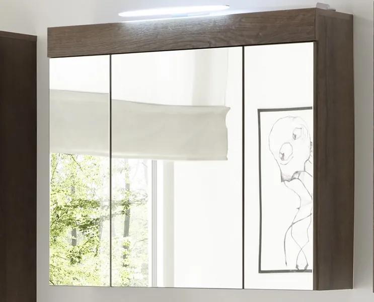 Kúpeľňová skrinka so zrkadlom Balin 54-185, s osvetlením