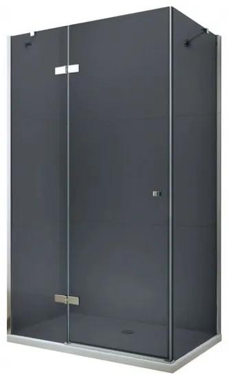 Mexen ROMA sprchovací kút 90x60cm, 6mm sklo, chrómový profil-šedé sklo, 854-090-060-01-40