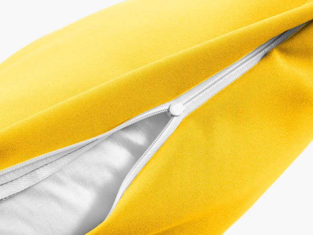 Biante Dekoračná obliečka na vankúš Rongo RG-029 Sýto žltá 35 x 45 cm