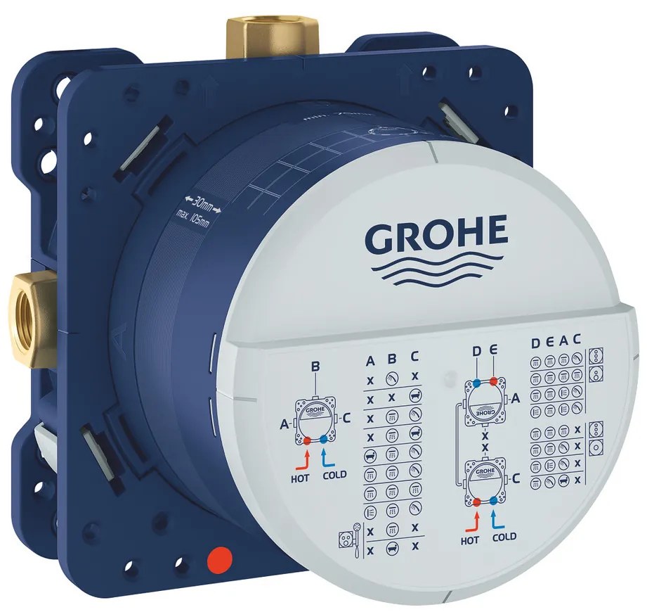 GROHE Grohe Eurocube SET 2 - Sprchový systém pod omietku, Eurocube, páková batéria- kompletná sada