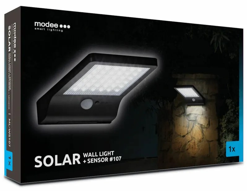 Modee LED solárne nástenné svietidlo s PIR ML-WS107