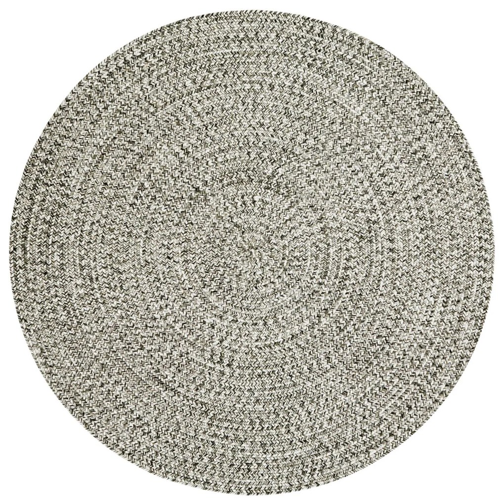 Hanse Home, Kusový koberec Braided 105552 Melange kruh – na von aj na doma, 200x200 (priemer) kruh, béžová, chodba / predsieň