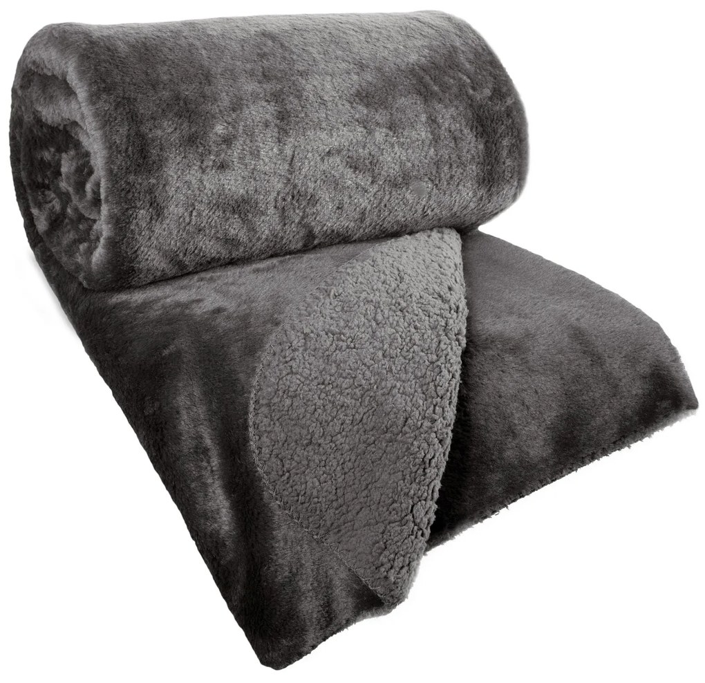 PREHOZ NA POSTEĽ NINA 220X240 CM SIVÝ