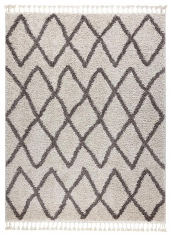 Kusový koberec Shaggy Beni krémový, Velikosti 70x250cm