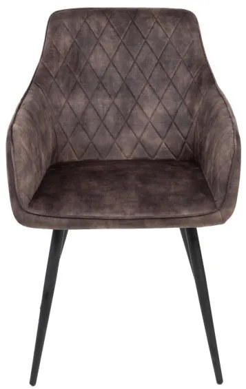 Jedálenská stolička SATORI zamatová hnedá 894485