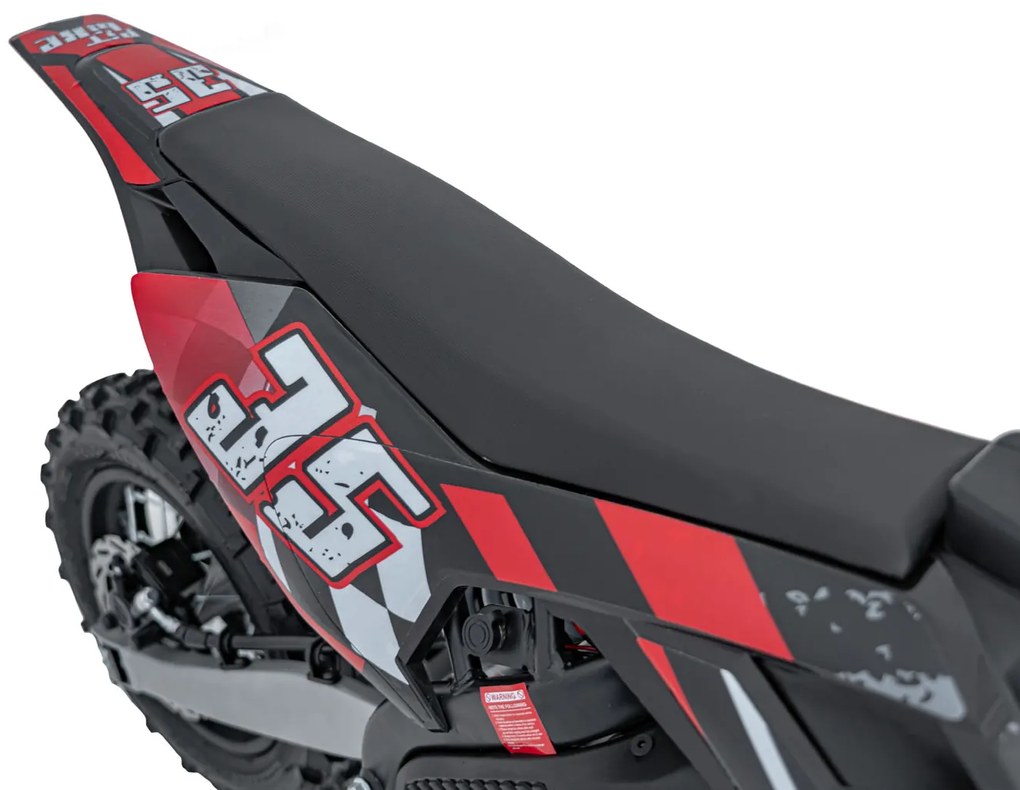 Elektrický detský PIT BIKE s batériovým motorom - červený