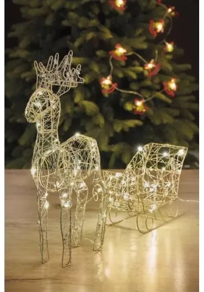 LED Vianočná dekorácia LED/3xAA teplá biela