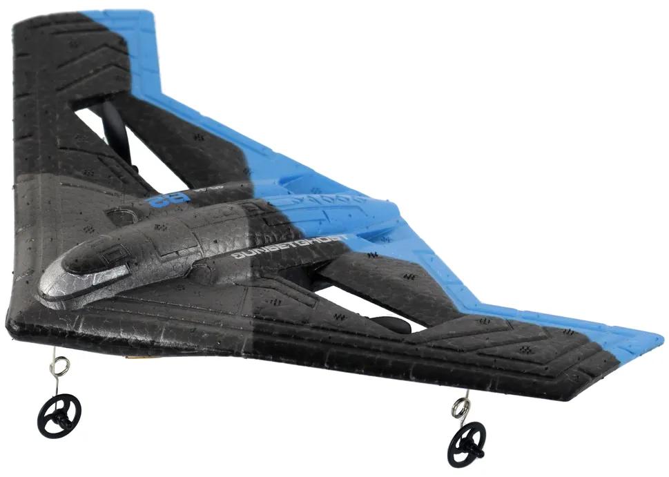 Lean Toys R/C Lietadlo 4D-G4 – modro-čierne