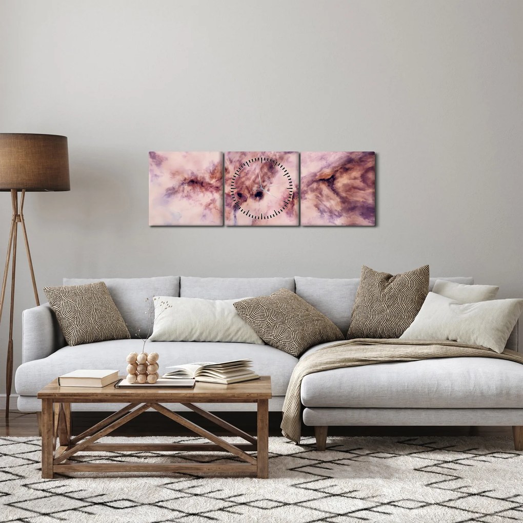 Obraz - Fantasy II. (s hodinami) (90x30 cm)