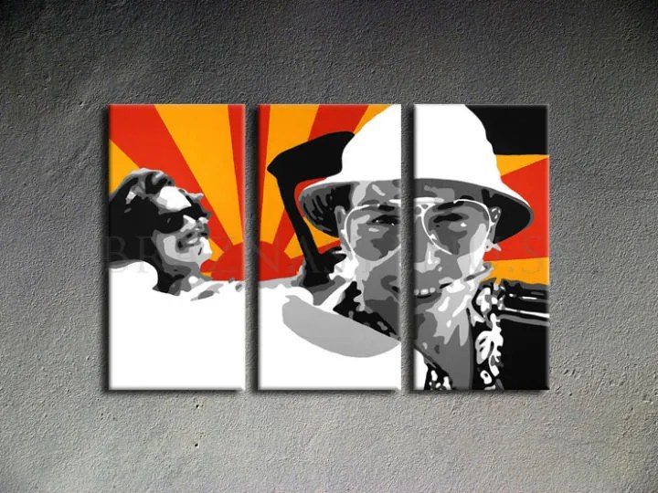 Ručne maľovaný POP Art obraz Fear and Loathing in Las Vegas | rôzne rozmery