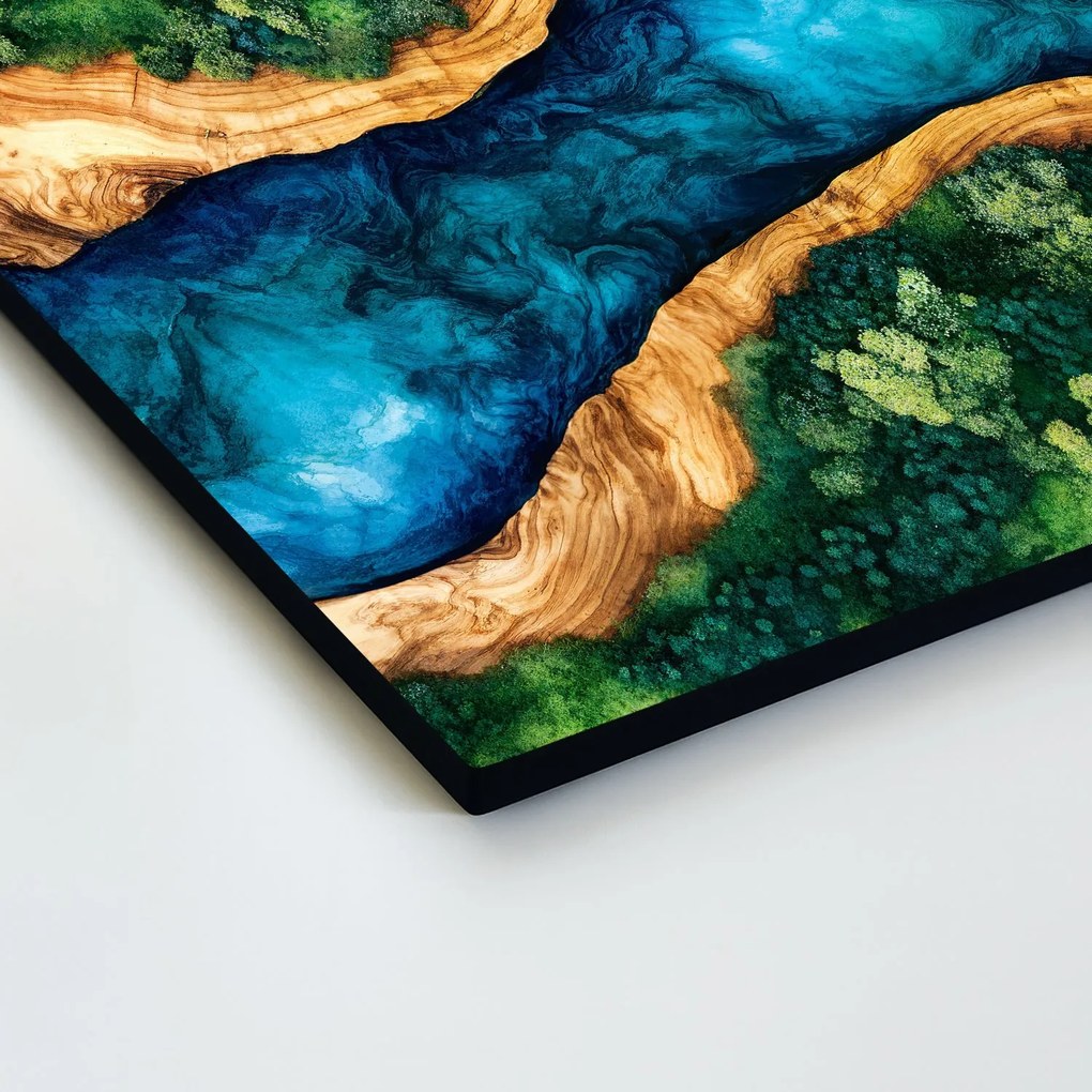 DUBLEZ | Tlačený machovo epoxidový obraz - Nature